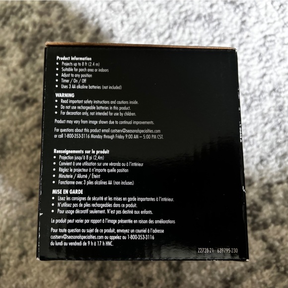 Halloween Decor Bundle Spider Webs, Projector, Banner, LED Sign, & Carving Kit - Picture 8 of 9